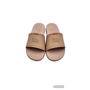 Fitflop IQushion Mens Sandals Slip On Slides Creme Size EU 41 US 9